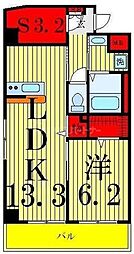 A8 1LDKの間取図画像