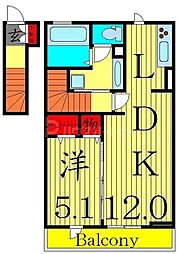 グランベル 1LDKの間取図画像
