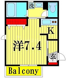 グリーンパーク21 1Kの間取図画像