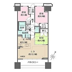 ザ・パークハウス青砥 3LDKの間取図画像