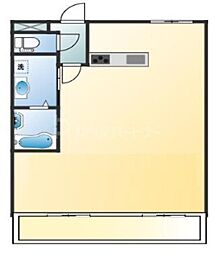ふぢハイツ ワンルームの間取図画像