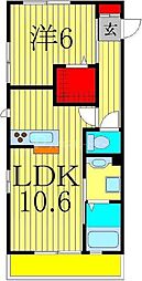 プライムメゾン 1LDKの間取図画像