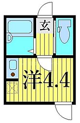 GranCasa ワンルームの間取図画像