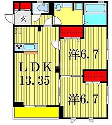 ドルフクレセント八番館 1階/103