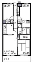 田園コートエレガンスＣ  ｜ 東京都福生市南田園２丁目（賃貸マンション3LDK・1階・64.35㎡） その2