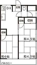 ネクサス加美平 1LDKの間取図画像