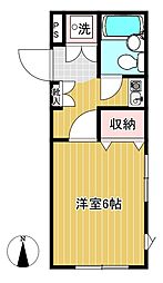 ゴールドハイツ桜台 1Kの間取図画像