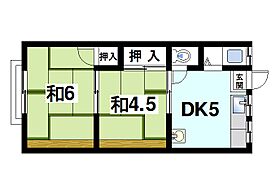 奈良県奈良市秋篠三和町1丁目（賃貸アパート2K・2階・32.20㎡） その2