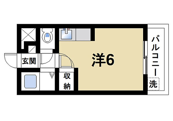 トマトハウス 302｜奈良県天理市田井庄町(賃貸マンション1R・3階・20.00㎡)の写真 その2