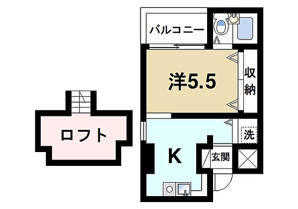 画像2:一人暮らしにピッタリの間取りです