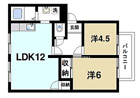 奈良県奈良市七条1丁目（賃貸アパート2LDK・2階・47.00㎡） その2