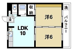 奈良県奈良市西木辻町（賃貸マンション2LDK・3階・42.12㎡） その2