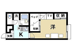 奈良県生駒市中菜畑2丁目1070-1（賃貸アパート1K・2階・23.18㎡） その2