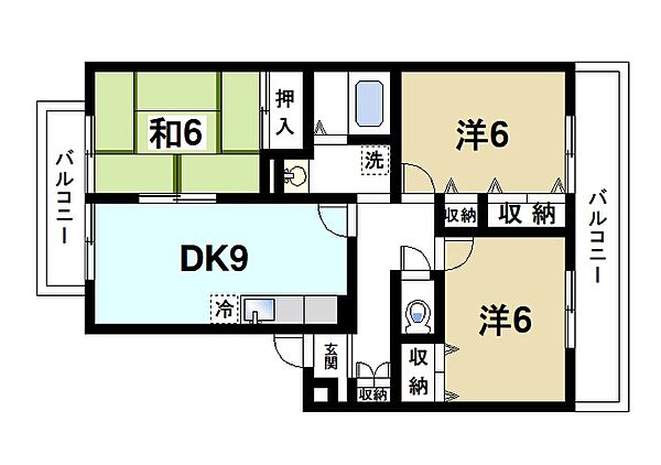 画像2:ファミリーさんにオススメのお部屋です