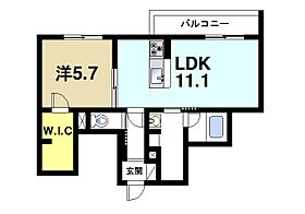 奈良県生駒市中菜畑2丁目（賃貸マンション1LDK・3階・44.97㎡） その2