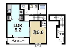 Crest　倭  ｜ 奈良県磯城郡田原本町大字千代（賃貸アパート1LDK・2階・42.40㎡） その2