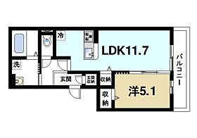 奈良県奈良市大安寺6丁目（賃貸アパート1LDK・2階・43.41㎡） その2