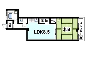 奈良県奈良市富雄北2丁目（賃貸マンション1LDK・2階・39.72㎡） その2