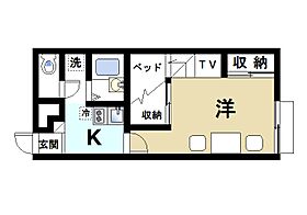 奈良県生駒市中菜畑2丁目1070-1（賃貸アパート1K・2階・23.18㎡） その2