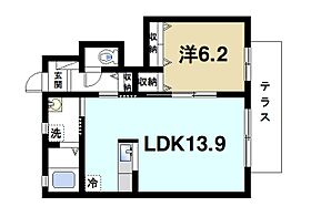 奈良県大和郡山市昭和町（賃貸アパート1LDK・1階・46.40㎡） その2