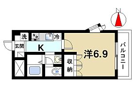 奈良県奈良市五条2丁目（賃貸マンション1K・2階・24.84㎡） その2