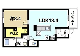 ラ・レコルトA  ｜ 京都府木津川市城山台11丁目（賃貸アパート1LDK・1階・47.08㎡） その2