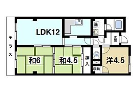 奈良県生駒市壱分町（賃貸マンション3LDK・1階・57.48㎡） その2