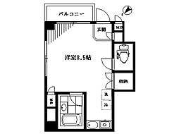 アネックス杉山 ワンルームの間取図画像