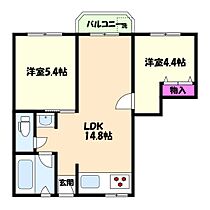 兵庫県神戸市灘区鶴甲３丁目（賃貸マンション2LDK・4階・45.87㎡） その2