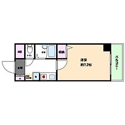 ワコーレ六甲アーベイン 1Kの間取図画像