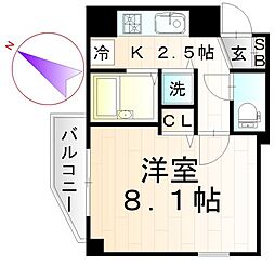 間取図画像 1K