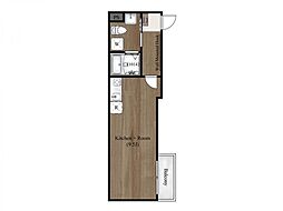 K.Noir 2階ワンルームの間取り