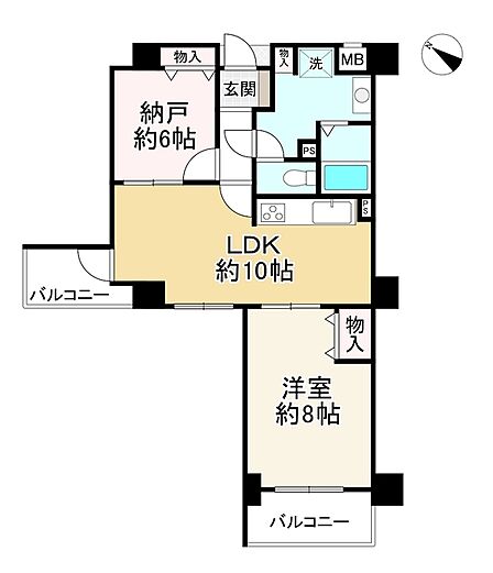1SLDK 間取り