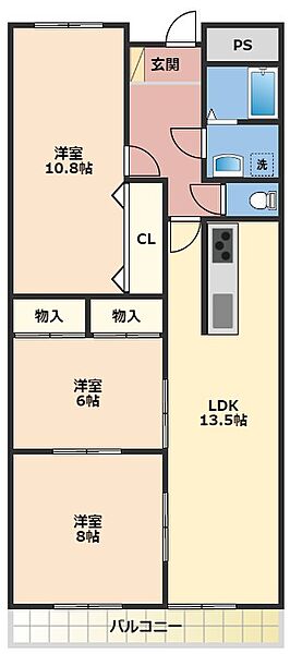 クレンツ海南 606｜和歌山県海南市日方(賃貸マンション3LDK・6階・81.27㎡)の写真 その2