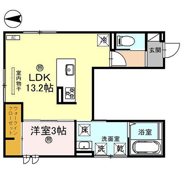 神前ウエストワンズ 101｜和歌山県和歌山市神前(賃貸アパート1LDK・1階・43.32㎡)の写真 その2