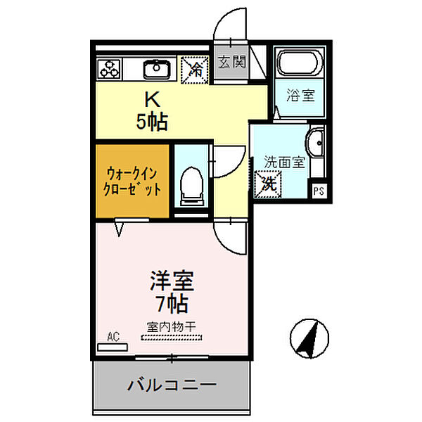 リーフ クレール 302｜和歌山県和歌山市中島(賃貸アパート1K・3階・33.50㎡)の写真 その2