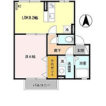 ララコート紀三井寺 202 ｜ 和歌山県和歌山市紀三井寺111-3（賃貸アパート1LDK・2階・36.29㎡） その2