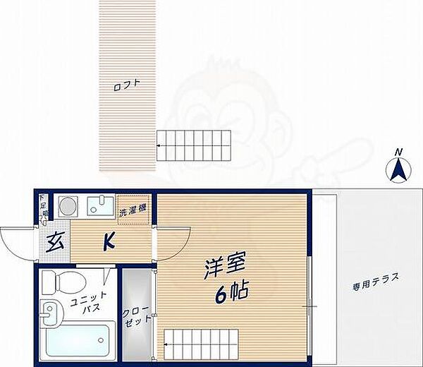 大阪府東大阪市南四条町(賃貸アパート1K・1階・16.33㎡)の写真 その2