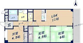 大阪府東大阪市布市町１丁目10番26号（賃貸マンション3LDK・4階・64.85㎡） その2