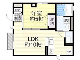 大阪府東大阪市御幸町2番26号（賃貸アパート1LDK・1階・34.12㎡） その2