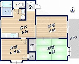 ベネルックス 3DKの間取図画像