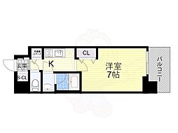 SOLTERRACEOSAKAEASTGATE 1Kの間取図画像