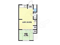 有楽荘 1LDKの間取図画像