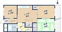 メゾン瓜生堂 3LDKの間取図画像