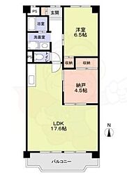 コーポ南野 1SLDKの間取図画像