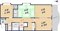 メゾン21春日 3LDKの間取図画像