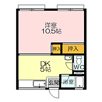 コーポ松本 203 ｜ 鳥取県米子市河崎（賃貸アパート1DK・2階・30.48㎡） その2