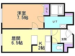 間取図画像 1LDK