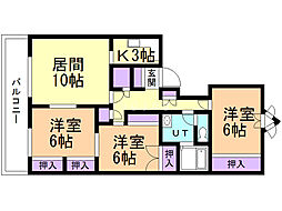 間取図画像 3LDK