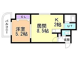 間取図画像 1LDK